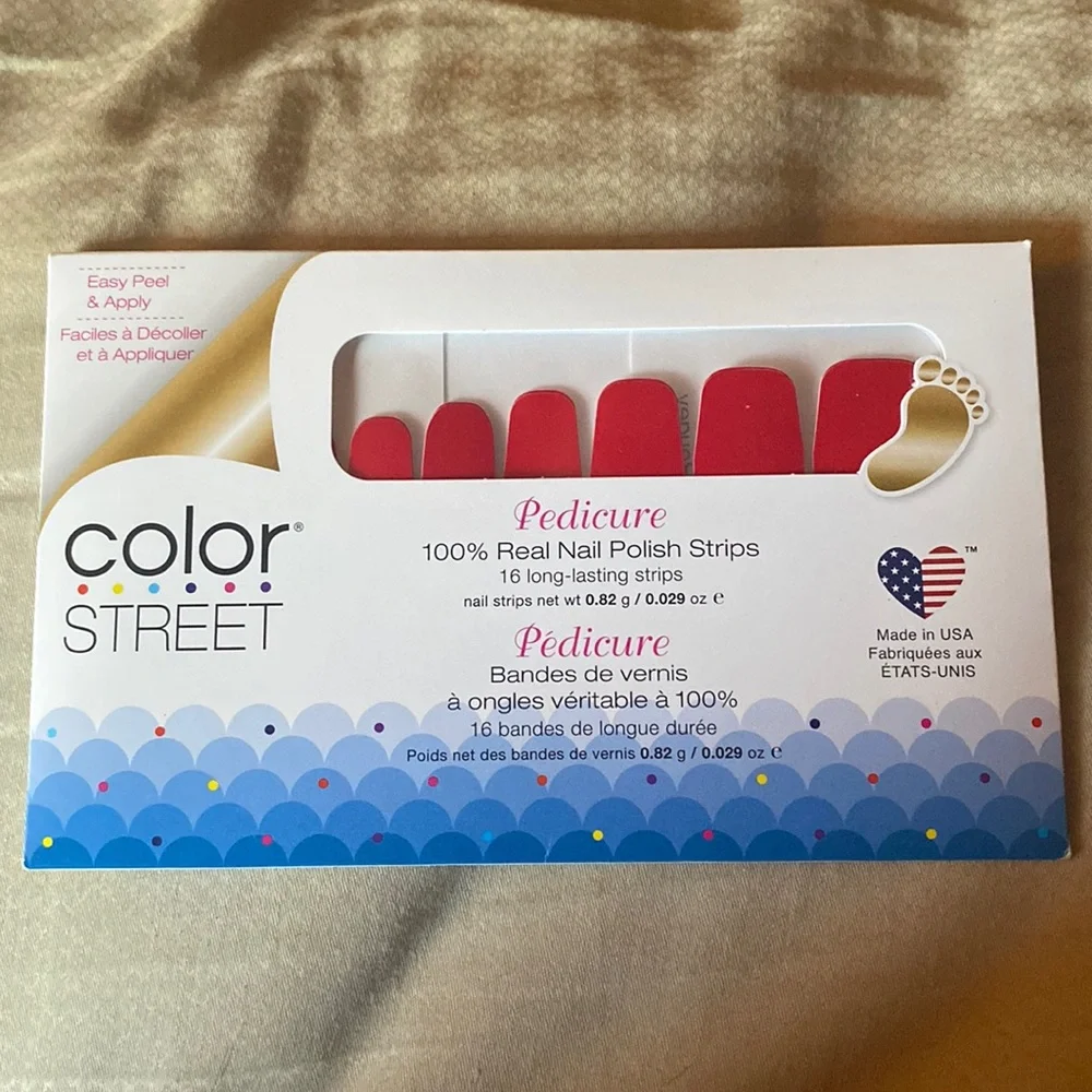 Color Street Baton Rougey Pedicure - Picture 1 of 3